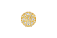 14KT Gold Ring Men's Jumbo Rosetta with White CZ Stones and Floral Print Band Design