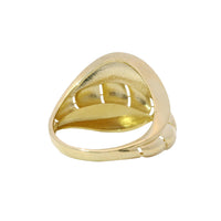 14KT Gold Ring Women's Braided Band Cobra Wings on Top Center
