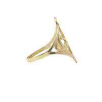 14KT Gold Ring Women's Celtic Knot with Open Split Band