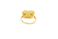 14KT Gold Ring Women's Betty Boop Head with Plain Band