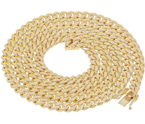 14KT Gold Chain Solid Curb 8mm