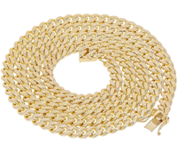14KT Gold Chain Hollow Curb 8mm