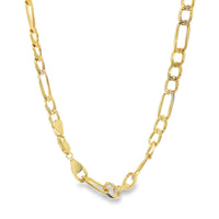 14KT Gold Chain Hollow Figaro 7mm
