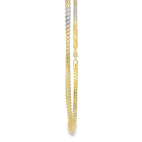 14KT Gold Chain Solid Box Franco 3mm