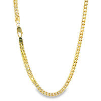 14KT Gold Chain Hollow Box Franco 5mm
