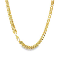 14KT Gold Chain Hollow Box Franco 6mm