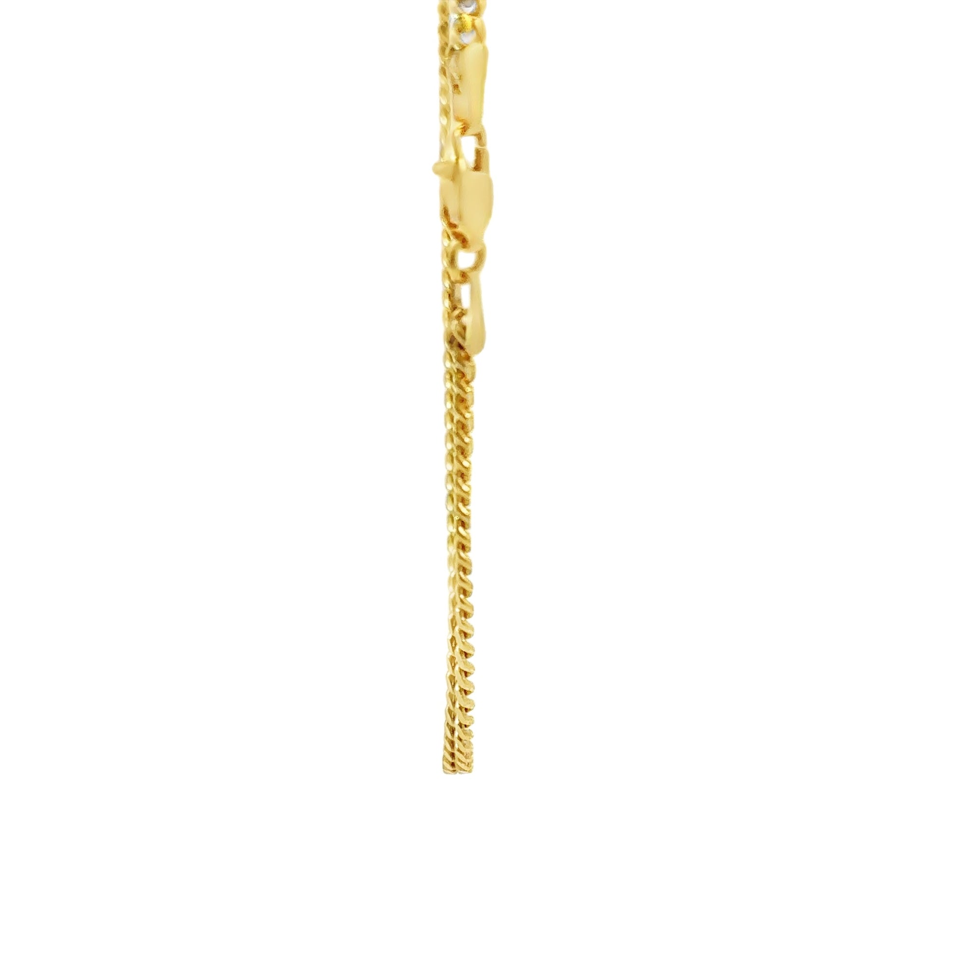 14KT Gold Chain Hollow Miami Cuban with Plain Clasp 2mm