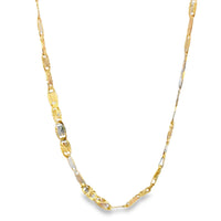 14KT Gold Chain Solid Tri Tone Heart Valentino Mariner 5mm