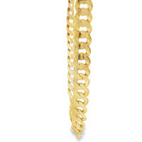 14KT Gold Chain Solid Curb 9mm