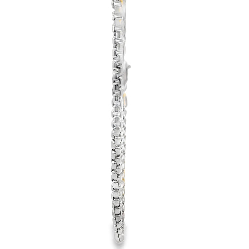 14KT Gold Chain Hollow White Gold Rolo 3.5mm