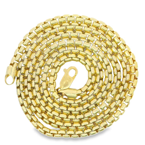 14KT Gold Chain Hollow Rolo 6mm