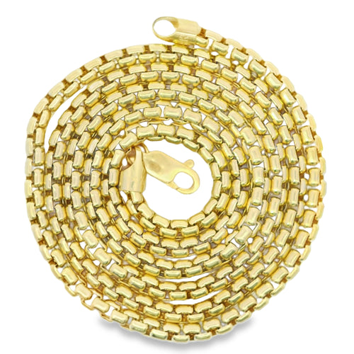 14KT Gold Chain Solid Rolo 6mm