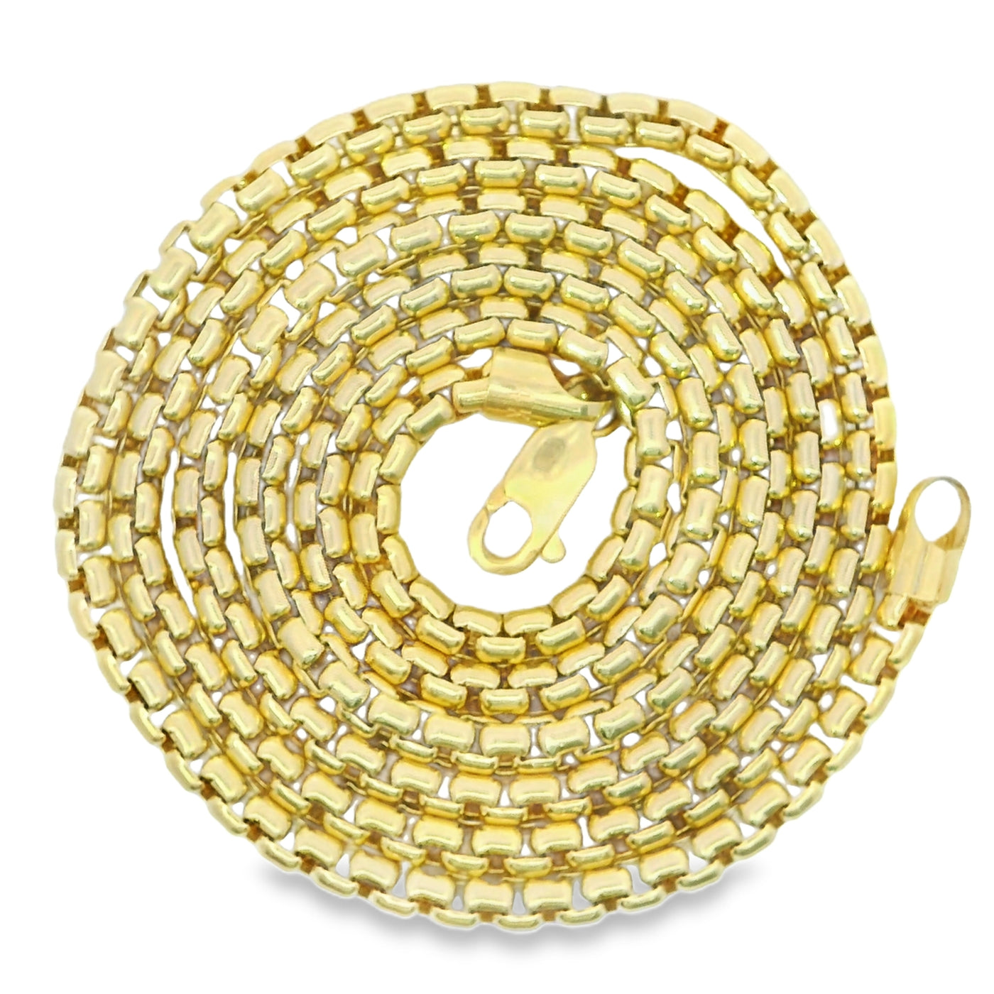 14KT Gold Chain Solid Rolo 6mm
