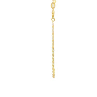14KT Gold Chain Solid Tri Tone Heart Valentino 1.5mm