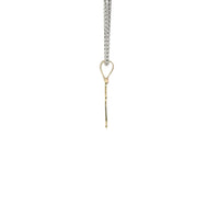 14KT Gold Charm Mini Tri Tone Boy / Boy Twins with Plain Bell
