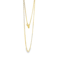 14KT Gold Solid Thin Chain Cable Link with Pinwheel Clasp .4mm