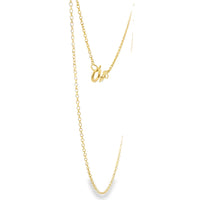 14KT Gold Solid Thin Chain Cable Link with Pinwheel Clasp .5mm