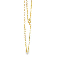 14KT Gold Solid Thin Chain Cable Link with Pinwheel Clasp .7mm