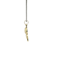 14KT Gold Charm Small Puff Full Body LaBuBu with Plain Bell