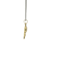 14KT Gold Charm Small Puff Full Body LaBuBu with Plain Bell