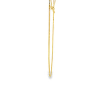 14KT Gold Solid Thin Chain Box Link with Pinwheel Clasp .5mm