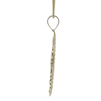 14KT Gold Charm Extra Large Oval Virgin Mary with Diamond Cut Spiked Edge and Plain Bell
