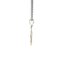 14KT Gold Charm Extra Small Angel with Plain Bell