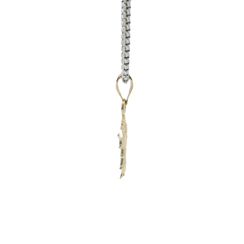 14KT Gold Charm Extra Small Angel with Plain Bell