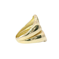 14KT Gold Ring Women's Four Leaf Clover Plain Band