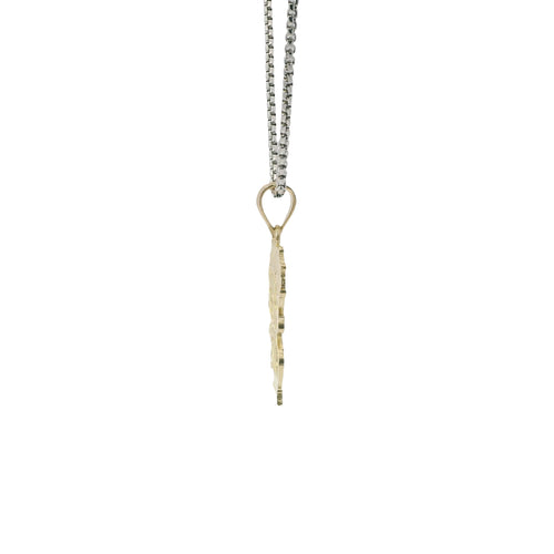 14KT Gold Charm Jumbo Betty Boop "Blow a Kiss" with Plain Bell