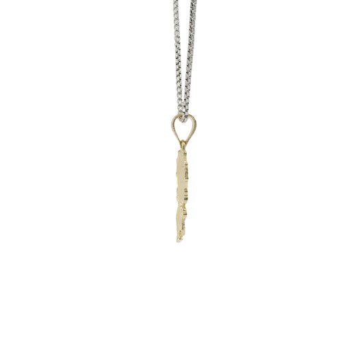 14KT Gold Charm Jumbo Betty Boop "Blow a Kiss" with Plain Bell