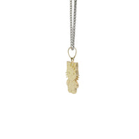 14KT Gold Charm Large Full Body Diamond Cut Hello Kitty with Plain Bell