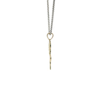14KT Gold Charm Medium Betty Boop Full Body with Diamond Cut Hair and Plain Bell