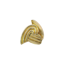 14KT Gold Earrings Medium Ribbed Heart with Push Back Post and Butterfly Backs