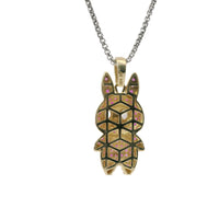 14KT Gold Charm Medium 3D Flat Back LaBuBu White Oval CZ Stones Eyes, Dark Pink CZ Stones Body and Bell