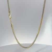 14KT Gold Chain Solid Box Franco 3mm