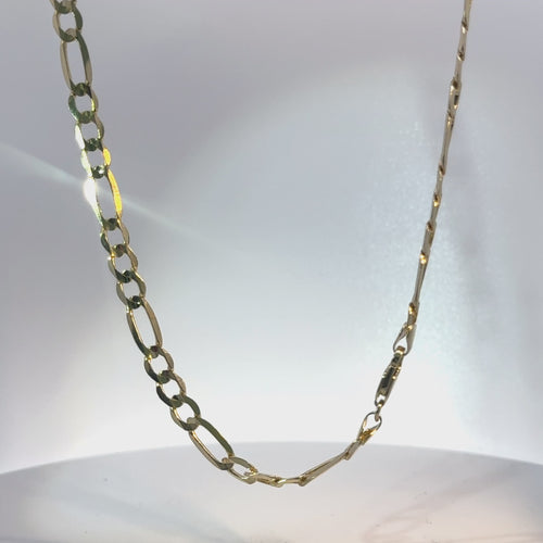 14KT Gold Chain Hollow Figaro 5mm