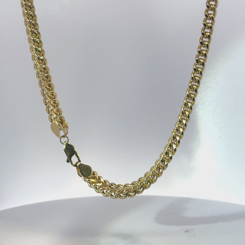 14KT Gold Chain Solid Box Franco 6mm