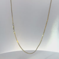 14KT Gold Chain Solid Flat Franco 2mm