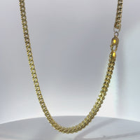 14KT Gold Chain Hollow Box Franco 5mm