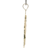 14KT Gold Charm Medium Right Staff Sunray Halo St Jude with Plain Bell