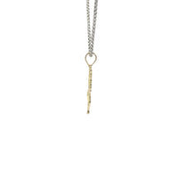 14KT Gold Charm Small Betty Boop Full Body with Diamond Cut Hair and Plain Bell