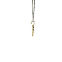 14KT Gold Charm Small Diamond Cut Kuromi with Plain Bell