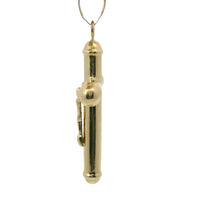 14KT Gold Charm Extra Large Hollow Tube Crossed Center Crucifix Cross Rounded Ends with Plain Bell